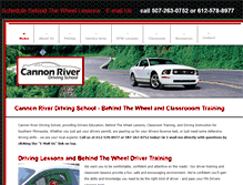 Tablet Screenshot of cannonriverdrivingschool.com